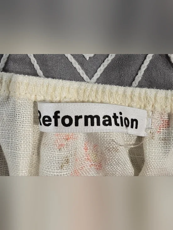 Reformation Floral Linen Haven Top Size Small - Picture 4 of 8